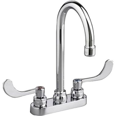 Click here to see American Standard 7500.140.002 American Standard 7500.140.002 Monterrey Two-Handle Centerset Lavatory Faucet - Grid Strainer Drain, Gooseneck, Chrome