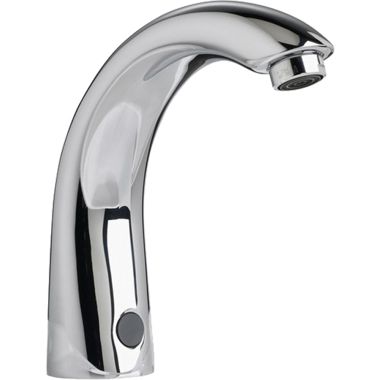 Click here to see American Standard 6055.105.002 American Standard Selectronic Cast Touchless Bathroom Faucet, Battery Powered, Lead-Free, 0.5 GPM, Polished Chrome - 6055.105.002