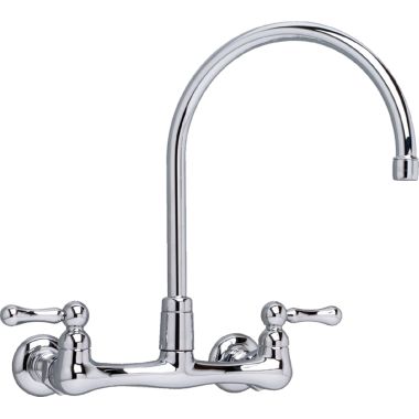 Click here to see American Standard 7293.152.002 American Standard 7293.152.002 Heritage Wall-Mounted Gooseneck Faucet - Chrome