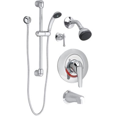 Click here to see American Standard 1662.224.002 American Standard 1662224.002 Commercial Tub and Shower System Complete Kit, Polished Chrome