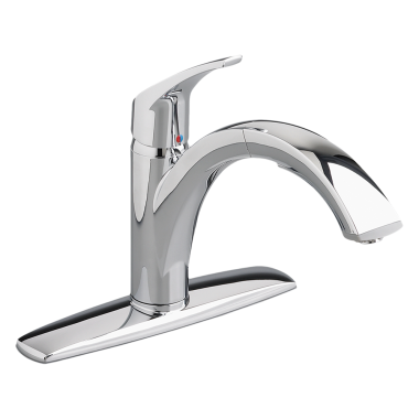 Click here to see American Standard 4101.100.075 American Standard Arch Single Handle Pull-Out Kitchen Faucet, Stainless Steel - 4101.100.075