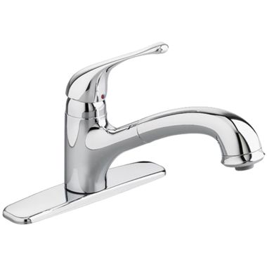 Click here to see American Standard 4175.100.002 American Standard Colony Soft Single Handle Pull-Out Kitchen Faucet, Chrome - 4175.100.002