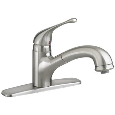 Click here to see American Standard 4175100F15.075 American Standard Colony Soft Single Handle Pull-Out Kitchen Faucet, 1.5 gpm, Stainless Steel - 4175.100F15.075
