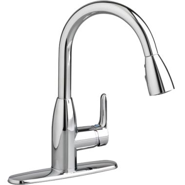 Click here to see American Standard 4175300F15.002 American Standard Colony Soft Single Handle Pull-Down Kitchen Faucet, 1.5 gpm, Chrome - 4175.300F15.002