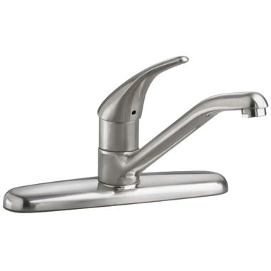 Click here to see American Standard 4175.500.075 American Standard Colony Single Handle Kitchen Faucet, Stainless Steel - 4175.500.075