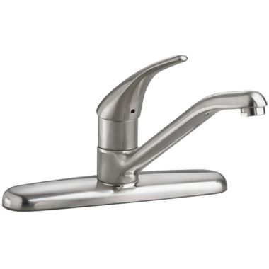 Click here to see American Standard 4175500F15.075 American Standard Colony Single Handle Kitchen Faucet, 1.5 gpm, Stainless Steel - 4175.500F15.075