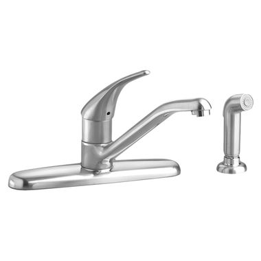 Click here to see American Standard 4175.501.002 American Standard Colony Single Handle Kitchen Faucet w/ Side Spray, Chrome - 4175.501.002