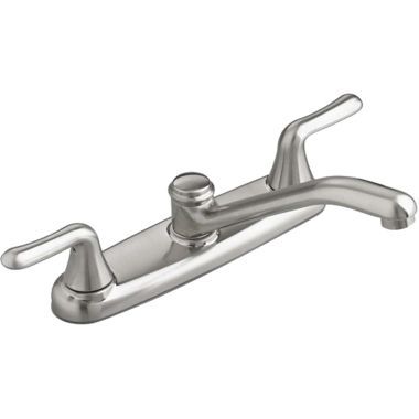 Click here to see American Standard 4275500F15.075 American Standard Colony Soft Two-Handle Kitchen Faucet, 1.5 gpm, Lever Handles, Stainless - 4275.500F15.075