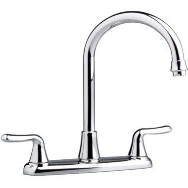 Click here to see American Standard 4275550F15.002 American Standard Colony Soft Two-Handle Kitchen Faucet, Gooseneck Spout, 1.5 gpm, Lever Handles, Chrome - 4275.550F15.002