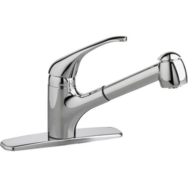 Click here to see American Standard 4205104F15.002 American Standard Reliant Single Handle Pull-Out Kitchen Faucet, 1.5 gpm, Chrome - 4205.104F15.002