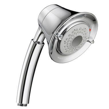 Click here to see American Standard 1660.743.002 American Standard FloWise Transitional Three-Function Water-Saving Hand Shower, 1.5 GPM, Polished Chrome - 1660.743.002