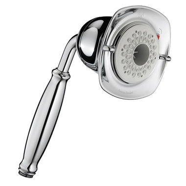 Click here to see American Standard 1660.843.002 American Standard FloWise Three-Function Water-Saving Hand Shower, Square, 2.0 GPM, Polished Chrome - 1660.843.002