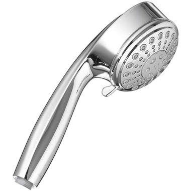 Click here to see American Standard 1660.637.002 American Standard Modern Five-Function Hand Shower, 2.5 GPM, Ergonomic, Easy Clean Spray Nozzles, Polished Chrome - 1660.637.002