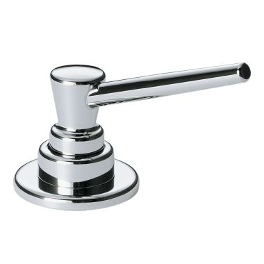 Click here to see Delta RP1001 Delta 13oz Contemporary Soap and Lotion Dispenser, Round, Chrome - RP1001