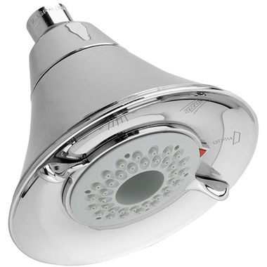 Click here to see American Standard 1660.717.002 American Standard FloWise Transitional Three-Function Showerhead, Round, Fixed Wall-Mount, 1.5 GPM, Polished Chrome - 1660.717.002