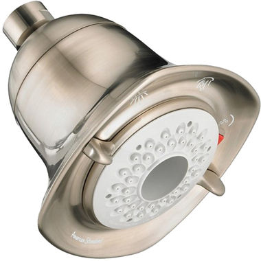 Click here to see American Standard 1660.813.295 American Standard FloWise Square Three-Spray Function Showerhead, 2.0 GPM, WaterSense Certified, CEC Certified, Satin Nickel - 1660.813.295