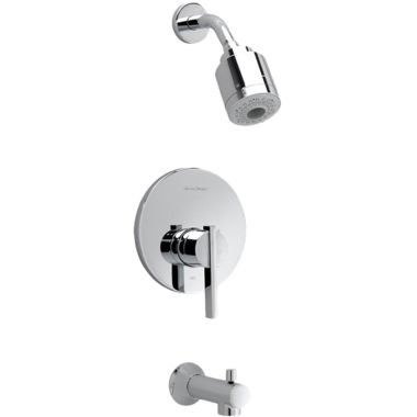 Click here to see American Standard T430.508.002 American Standard Berwick 2.0 GPM Polished Chrome Tub and Shower Trim Kit with FloWise Showerhead, Three-Function Showerhead, Single Lever Handle - T430.508.002