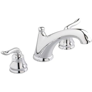 Click here to see American Standard T508.900.002 American Standard Princeton Chrome Deck Mounted Two-Handle Tub Filler Trim Kit, Metal Lever Handle - T508.900.002