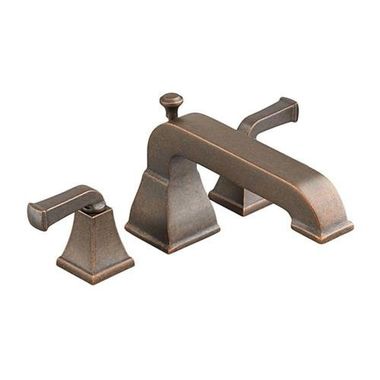 Click here to see American Standard 2555.920.224 American Standard Town Square Deck-Mount Oil Rubbed Bronze Tub Filler, Less Personal Shower, Two Metal Lever Handles, ADA Compliant - 2555.920.224