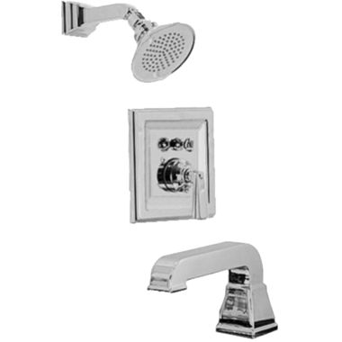 Click here to see American Standard T555.502.295 American Standard Town Square Satin Nickel Bath/Shower Trim Kit, Metal Lever Handle, Less Valve Body - T555.502.295
