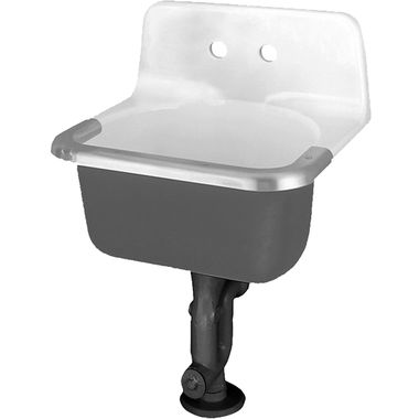 Click here to see American Standard 7695.008.020 American Standard 7695.008.020 Akron Enameled Cast Iron Service Sink, Chrome