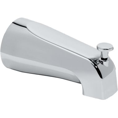Click here to see American Standard 022650-0020A American Standard Polished Chrome Diverter Slip-On Tub Spout, Durable Brass Construction, 5in Projection From Wall - 022650-2950A