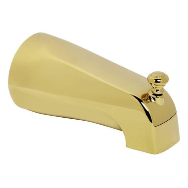 Click here to see American Standard 060340-0990A American Standard Polished Brass Williamsburg Spout with Pull-Up Tub Diverter, Wall-Mount, Brass Construction - 060340-0990A
