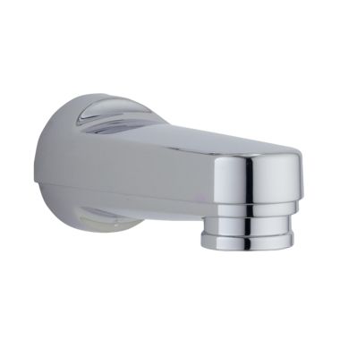 Click here to see Delta RP5836 Delta Monitor Chrome Tub Spout with Pull-Down Diverter, 5-1/4in Spout Reach, Wall-Mount Single Hole Installation, Brass Construction - RP5836