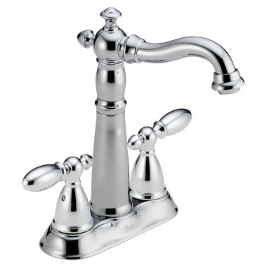 Click here to see Delta 2155-DST Delta Victorian Two Handle Bar/Prep Faucet, Diamond Seal, Chrome - 2155-DST