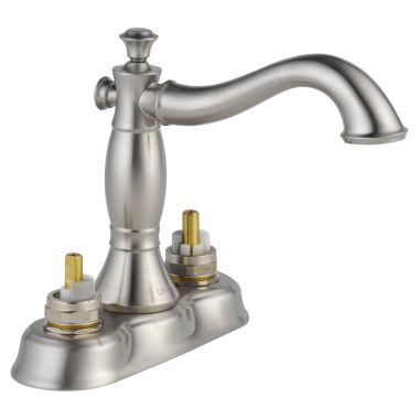 Click here to see Delta 2597LF-SSMPU-LHP Delta 2597LF-SSMPU-LHP Cassidy Two Handle Lavatory Faucet - Stainless