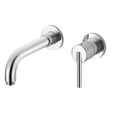 Click here to see Delta 3559LF-WL Delta 3559LF-WL Trinsic One-Handle Wall-Mount Widespread Bathroom Faucet Trim, 2 Hole, Chrome