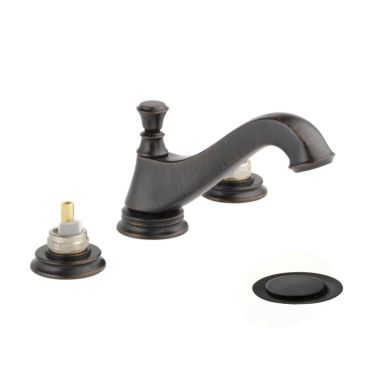 Click here to see Delta 3595LF-RBMPU-LHP Delta Cassidy Low-Arc Venetian Bronze Lavatory Faucet for 6