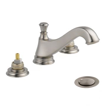 Click here to see Delta 3595LF-SSMPU-LHP Delta Cassidy Low-Arc Stainless Lavatory Faucet for 6