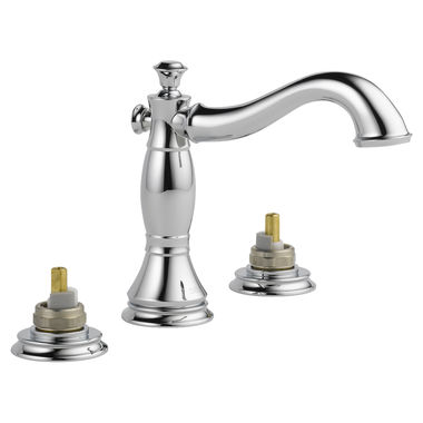 Click here to see Delta 3597LF-MPU-LHP Delta Cassidy Hook Spout Chrome Lavatory Faucet for 6
