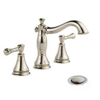 Click here to see Delta 3597LF-PNMPU Delta Cassidy Hook Spout Polished Nickel Lavatory Faucet for 6