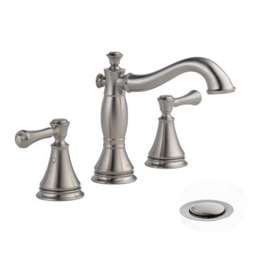 Click here to see Delta 3597LF-SSMPU Delta Cassidy Hook Spout Stainless Lavatory Faucet for 6