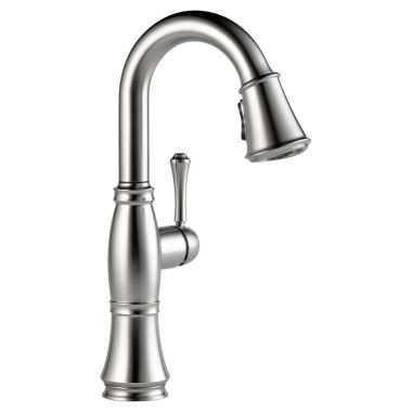 Click here to see Delta 9997-AR-DST Delta 9997-AR-DST Cassidy Arctic Stainless Single-Handle Bar/Prep Faucet