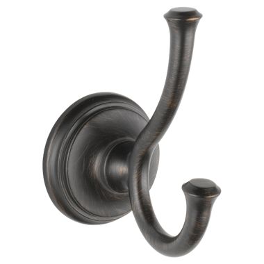 Click here to see Delta 79735-RB Delta Cassidy Double Robe Hook, Venetian Bronze - 79735-RB