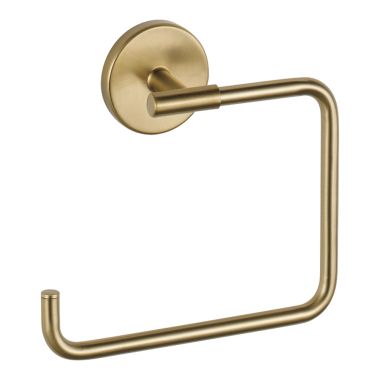 Click here to see Delta 759460-CZ Delta Trinsic 6in Wall Mounted Towel Ring with Mounting Hardware, Brilliance Champagne Bronze - 759460-CZ