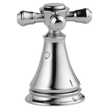 Click here to see Delta H295 Delta Cassidy 2-7/8in Chrome Metal Cross Handle Set for Bidets and Deck Mount Bathroom Sinks, ADA-Compliant - H295