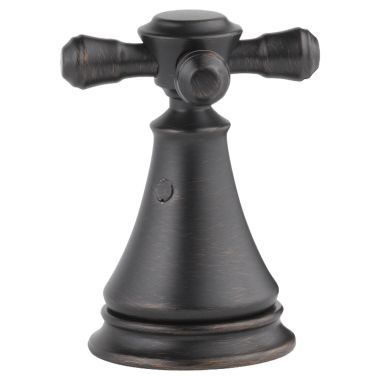 Click here to see Delta H295RB Delta Cassidy 2-7/8in Venetian Bronze Metal Cross Handle Set for Bidets and Deck Mount Bathroom Sinks, ADA-Compliant - H295RB