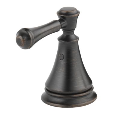 Click here to see Delta H297RB Delta Cassidy 2-7/8in Venetian Bronze Metal Lever Handle Set for Bidets and Deck Mount Bathroom Sinks, ADA-Compliant - H297RB
