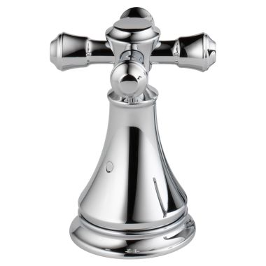 Click here to see Delta H695 Delta Cassidy 3-31/32in Chrome Metal Cross Handle Set for T2797-LHP and T4797-LHP Roman Tub Trim, ADA-Compliant - H695