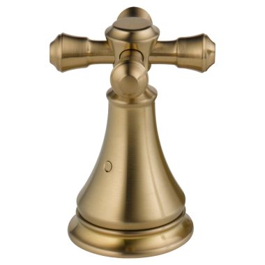 Click here to see Delta H695CZ Delta Cassidy 3-31/32in Champagne Bronze Metal Cross Handle Set for T2797-LHP and T4797-LHP Roman Tub Trim, ADA-Compliant - H695CZ