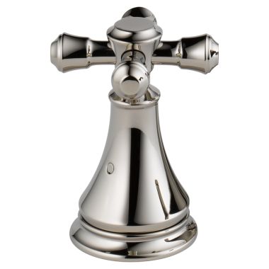 Click here to see Delta H695PN Delta Cassidy 3-31/32in Polished Nickel Metal Cross Handle Set for T2797-LHP and T4797-LHP Roman Tub Trim, ADA-Compliant - H695PN