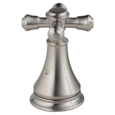 Click here to see Delta H695SS Delta Cassidy 3-31/32in Stainless Metal Cross Handle Set for T2797-LHP and T4797-LHP Roman Tub Trim, ADA-Compliant - H695SS