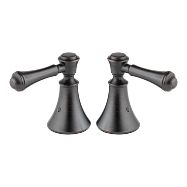 Click here to see Delta H697RB Delta Cassidy 3-7/8in Venetian Bronze Metal Lever Handle Set for T2797-LHP and T4797-LHP Roman Tub Trim, ADA-Compliant - H697RB