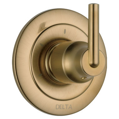 Click here to see Delta T11859-CZ Delta Trinsic Single-Handle 3-Function Diverter Valve Trim, Lever Handle, 2-Port, Champagne Bronze - T11859-CZ