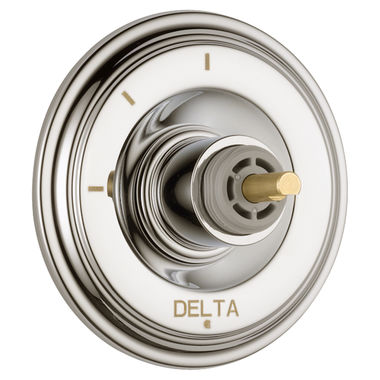 Click here to see Delta T11897-PNLHP Delta Cassidy 3-Function Diverter Valve Trim, Less Handle, 2-Port, Polished Nickel - T11897-PNLHP