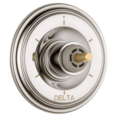 Click here to see Delta T11997-PNLHP Delta Cassidy 6-Function Diverter Valve Trim, Less Handle, 3-Port, Polished Nickel - T11997-PNLHP